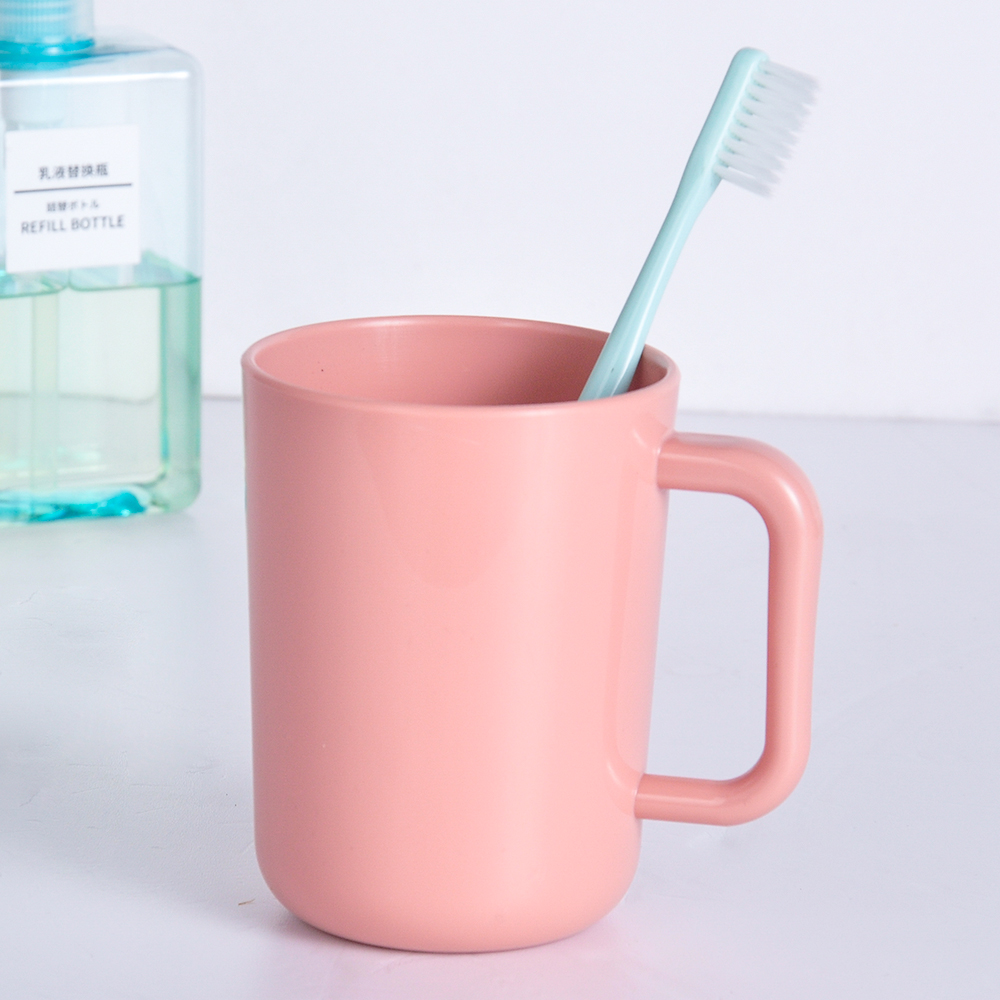Современные популярные чашки для полоскания рта BPA Бесплатная молочная кружка синие пластиковые кружки с ручкой