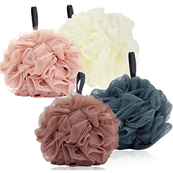 Набор из 4 пуховок для душа